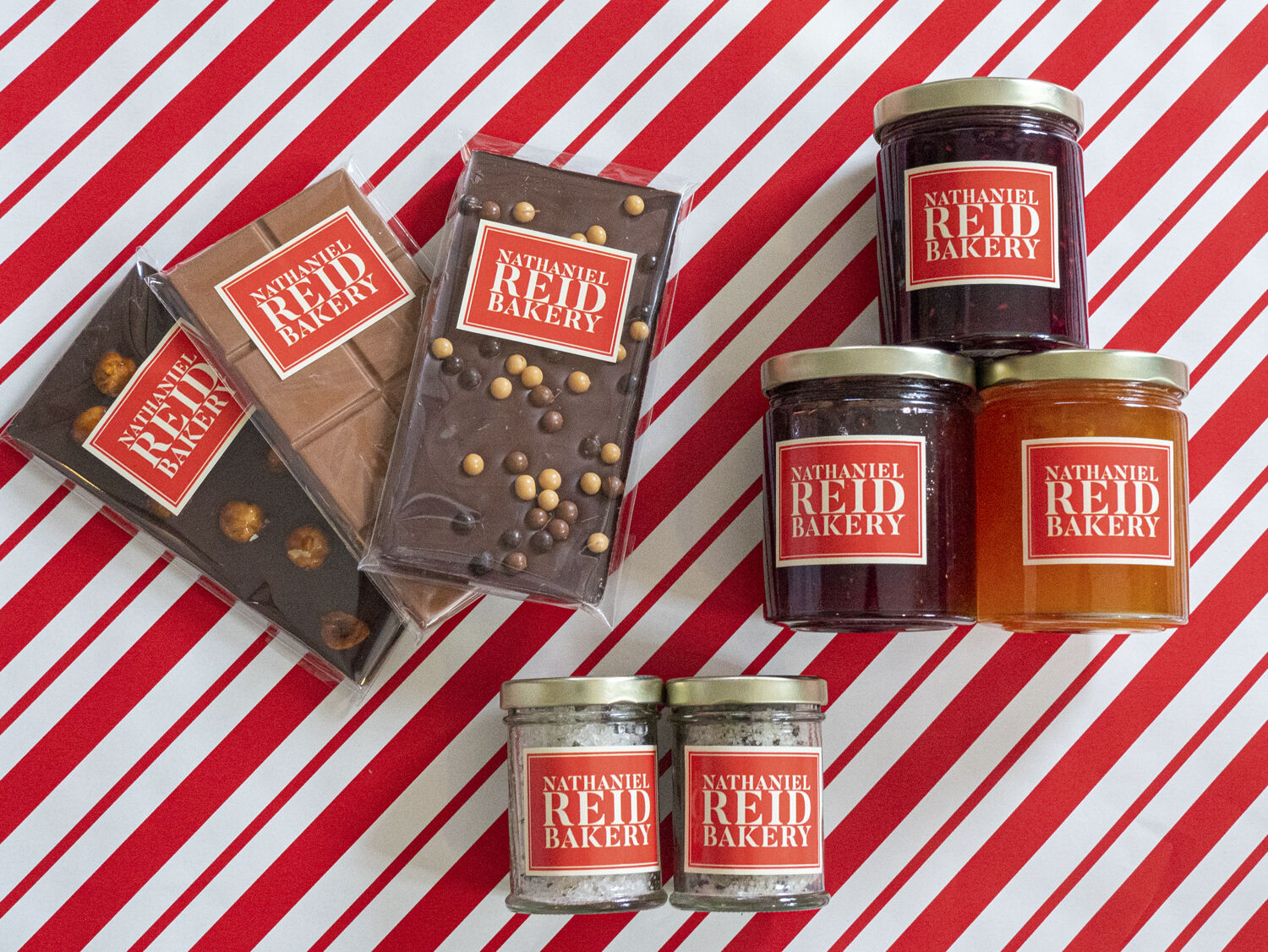 Nathaniel Reid Bakery Chocolate Bars, Jams and Salts
